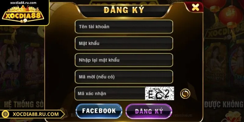 Chi tiết thực hiện đăng ký XOCDIA88 trong tầm tay